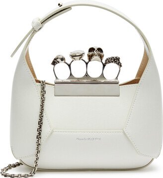 The Jewelled Hobo Mini Leather top Handle bag