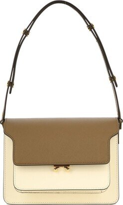 Trunk Colour-Block Foldover Top Tote Bag