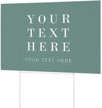 Yard Signs: Your Text Here Yard Sign, Multicolor