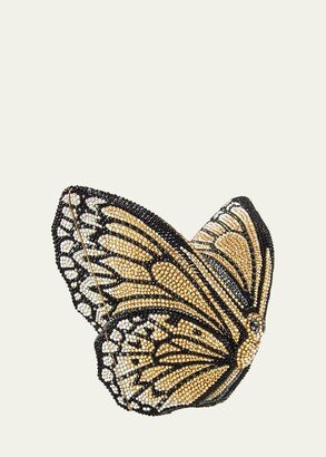 Monarch Butterfly Crystal Clutch Bag