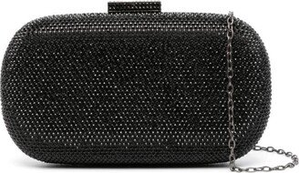 Emma crystal-embellished clutch bag