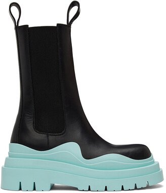 Black & Blue Tire Chelsea Boots-AB