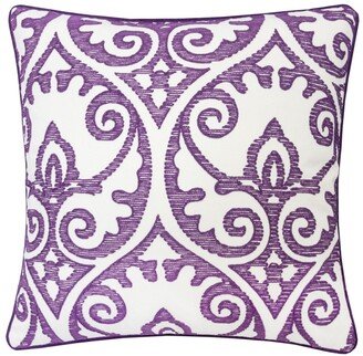 Aria Swirls Square Decorative Throw Pillow