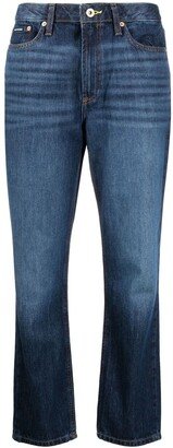 Cropped Straight-Leg Jeans-AS