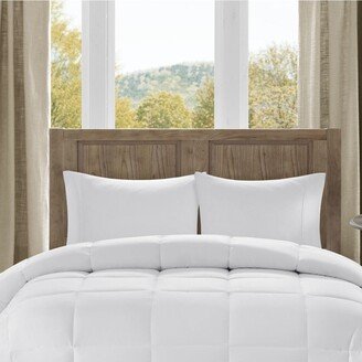 Gracie Mills Thread Count Luxury Down Alternative Comforter, White - California King