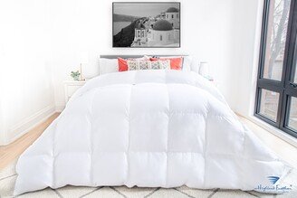 725 Loft Hutterite White Goose Down Carmel Duvet/Comforter 700TC Casing with Corner Ties