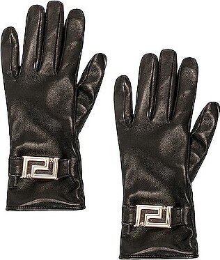 Greca Gloves in Black