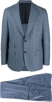 Pinstripe-Print Single-Breasted Suit