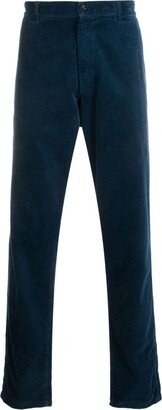 Straight-Leg Velvet Trousers