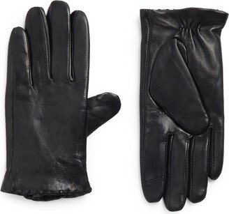 Fownes Brothers Suede Lace Hem Leather Gloves