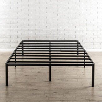 16 Van Metal Platform Bed Frame with Steel Slat Support Black