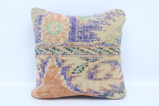 Home Decor Pillow, Kilim Pillow Cases, Turkish Blue Cover, Rug Covers, Monogrammed Gift Cushion, 10423