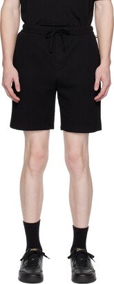 Black Embroidered Shorts-AA