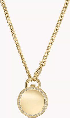 Jacqueline Three-Hand Gold-Tone Stainless Steel Watch Locket