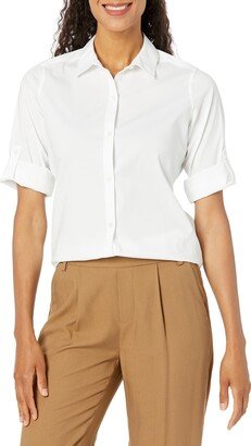 Women's Tamara 3/4 Sleeve ROLL TAB Stretch Shirt