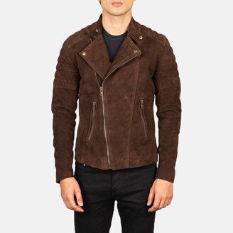 Faisor Mocha Suede Biker Jacket