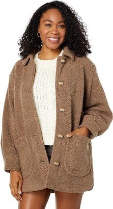 Teddy Belrose Shirt-Jacket (Heather Oatmeal Sherpa) Women's Jacket