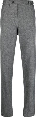 Straight-Leg Tailored Trousers-DZ