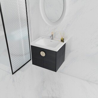 Zeus&Ruta 24'' Bathroom Vanity With Sink and Soft Close Doors For Small Bathroom