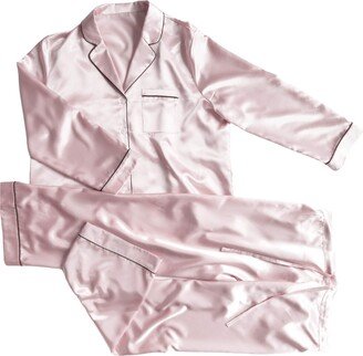 Adore by Michelle Mura Satin Lovable Chrystal Pink Sleepwear Set Pyjama Kimono