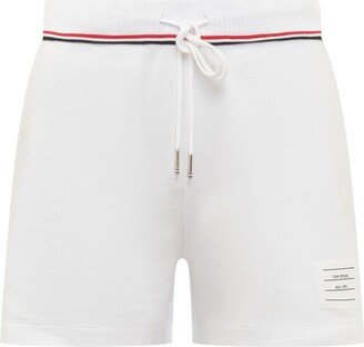 Logo Patch Drawstring Shorts-AA