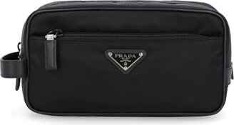 Logo Plaque Travel Pouch-AB