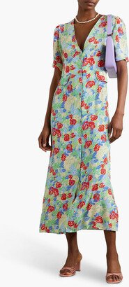 Jackson floral-print crepe midi dress