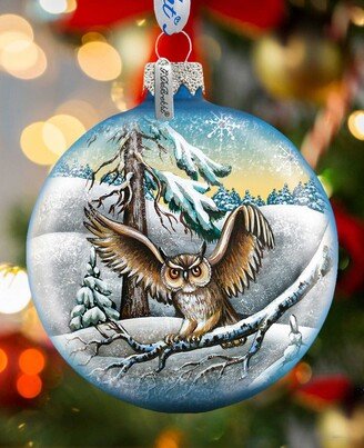 G.DeBrekht Owl Ball Holiday Ornament