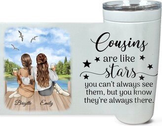 Custom Cousin Tumbler, Birthday Gifts, Personalized Gift, Gift For Cousin, Christmas Soul Sisters