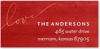 Address Labels: Elegant Accents Address Label, Red, Address Label, Matte