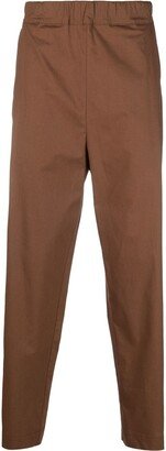 Stretch-Cotton Tapered Trousers-AI