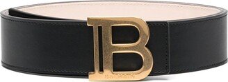Black Smooth Calfskin B-belt Belt