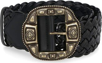 Leather Braided Belt