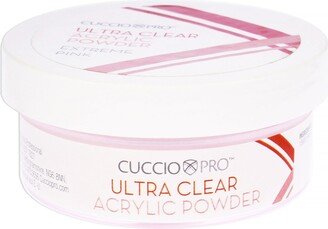 Ultra Clear Acrylic Powder - Extreme Pink by Cuccio Pro for Women - 1.6 oz Acrylic Powder