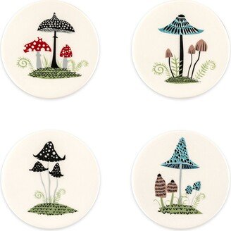 Hannah Turner Toadstool Coasters - Multicolour