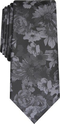 Men's Glacier Skinny Floral Tie, Created for Macy's