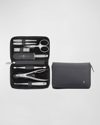 Zwilling Beauty Premium 9-Piece Black Leather Grooming Set