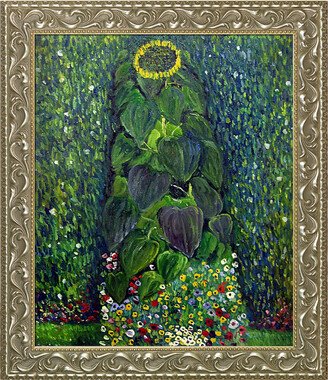 Overstock Art Sunflower Framed Oil Reproduction Of An Original Painting By Gustav Klimt