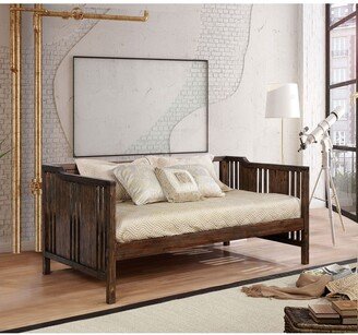 Wooden Twin Size Daybed in Dark Walnut