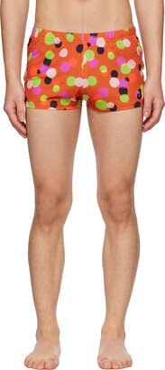 Orange Le Raphia 'Le Short De Bain' Swim Shorts