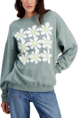 Grayson Threads, The Label Juniors' Sleepy Daisy Graphic Sweatshirt