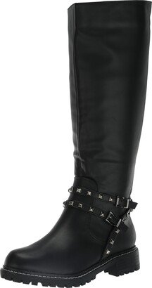 City Chic Women's Apparel City Chic Wide Fit Knee Boot Biker