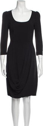 Scoop Neck Knee-Length Dress-AF