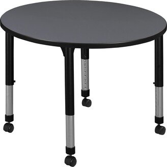 Regency Kee Height Adjustable Mobile Round Classroom Table