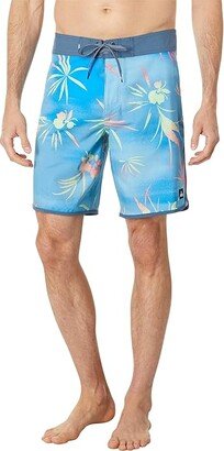 Surfsilk Scallop 19 Boardshorts (Azure Blue) Men's Swimwear