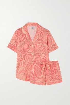 Net Sustain Tellus Printed Organic Cotton Pajama Set - Pink