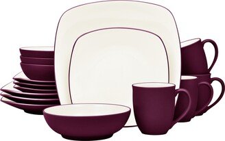 Colorwave Square 16-Pc. Dinnerware Set, Service for 4