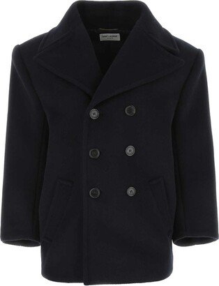 Double-Breasted Oversized Peacoat
