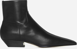 Marfa Leather Ankle Boots-AA