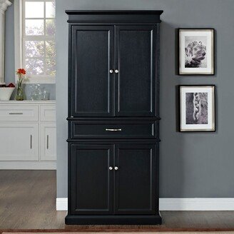 Crosley Furniture Parsons Pantry in Black - 33 W x 19 D72 H